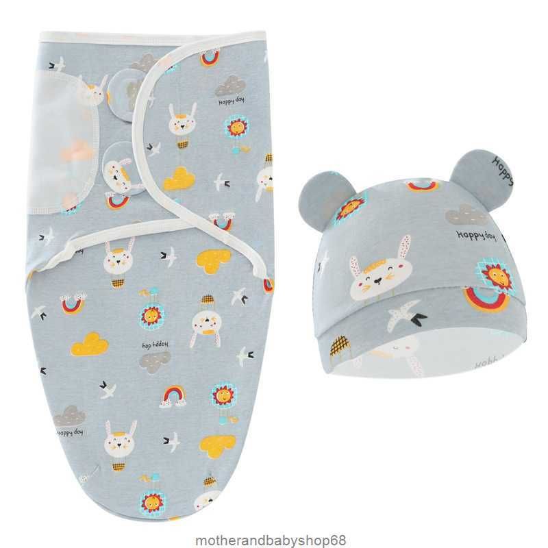 rabbit swaddle+hat