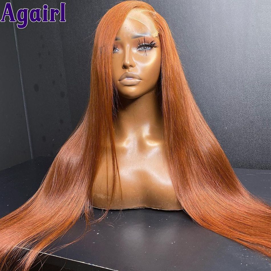 13x4x1wig 180density-Ginger Straight