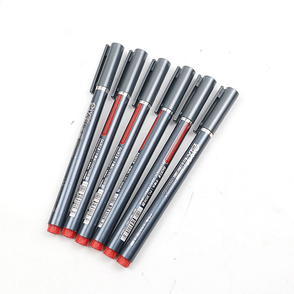 6pcs encre rouge