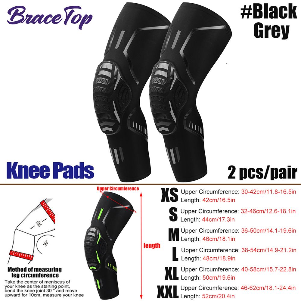 knee pads black grey