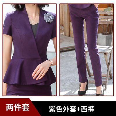 Pantalon de costume violet