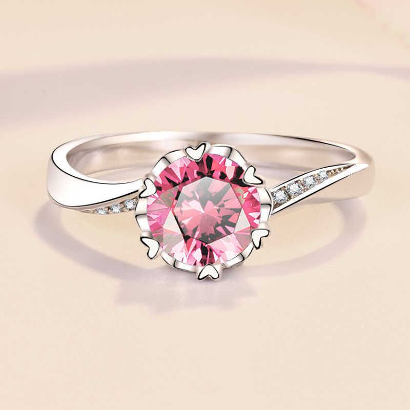 1 karat [moissanite/rosa diamant]