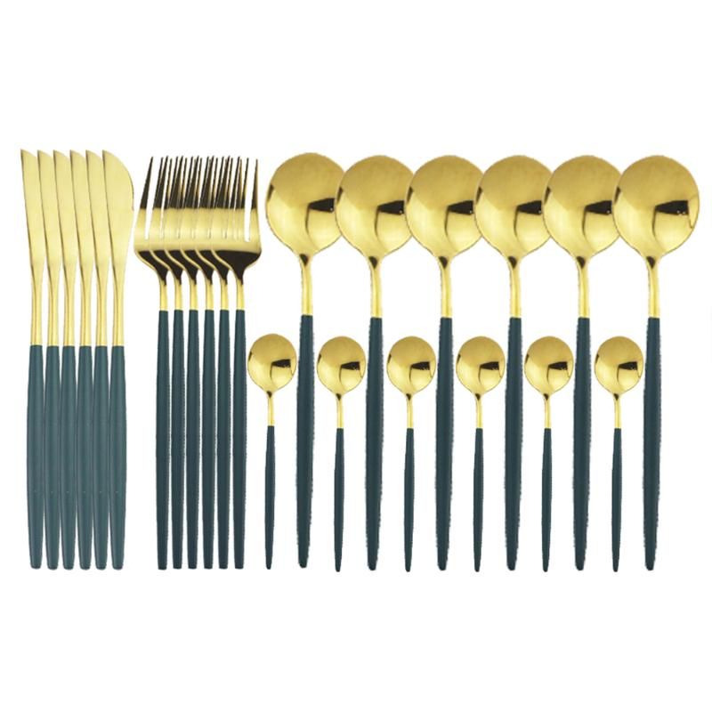 24 pcs grünes Gold