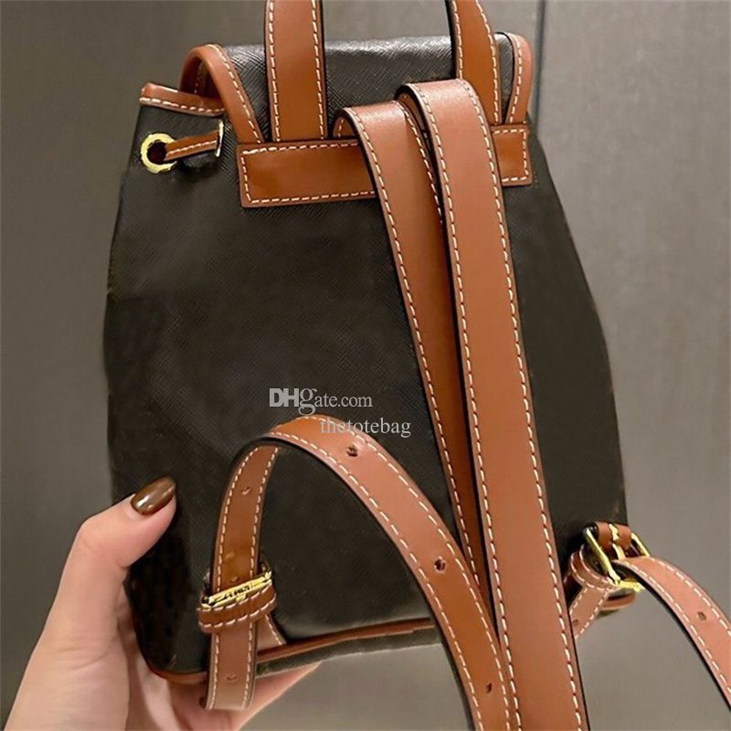 Mini Backpack Folco In Triomphe Canvas And Leather Designer Backpacks  Fashion Back Pack Fow Women Handbags Presbyopic Mini Shoulder Purse Cross  Body Bag From Thetotebag, $55.69