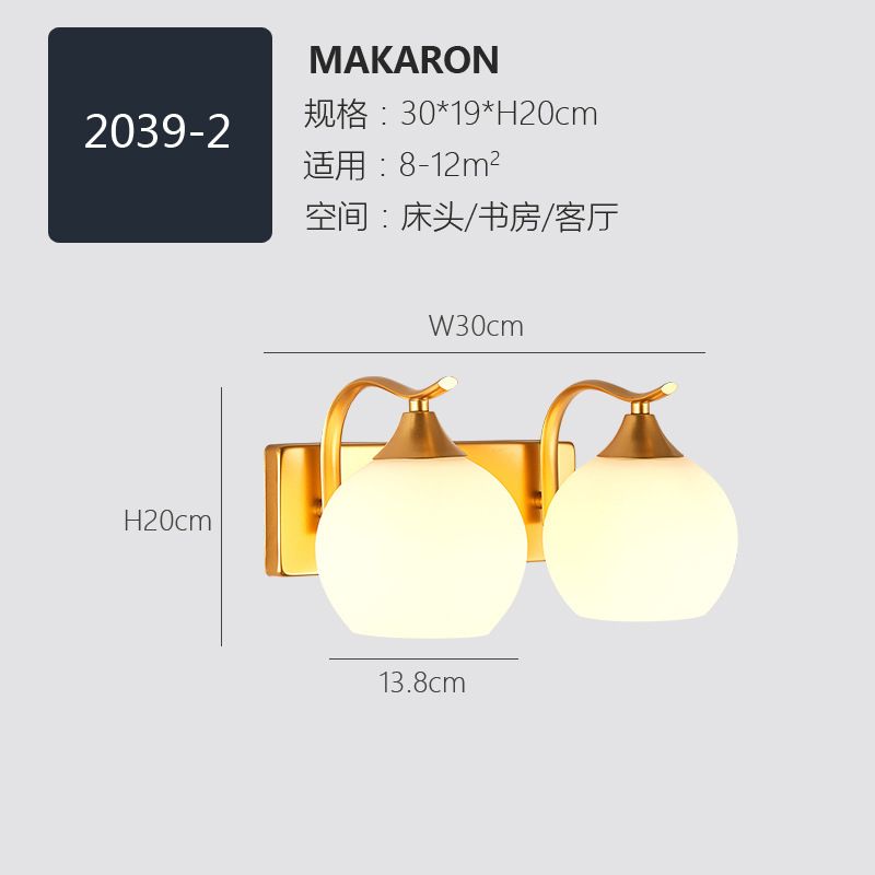 LEDの温かい光を備えたダブルヘッドゴールド