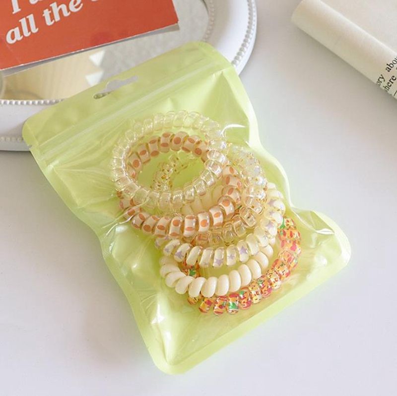 AA00194 Attaches-cheveux spirales en liège pour femmes, élastiques, spirales pour téléphone, attaches pour queue de cheval, bandeaux