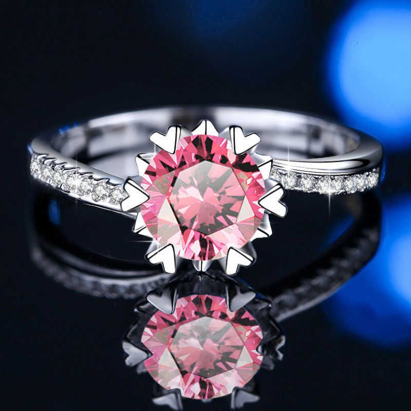 0,5 ct [moissanita/diamante rosa]-