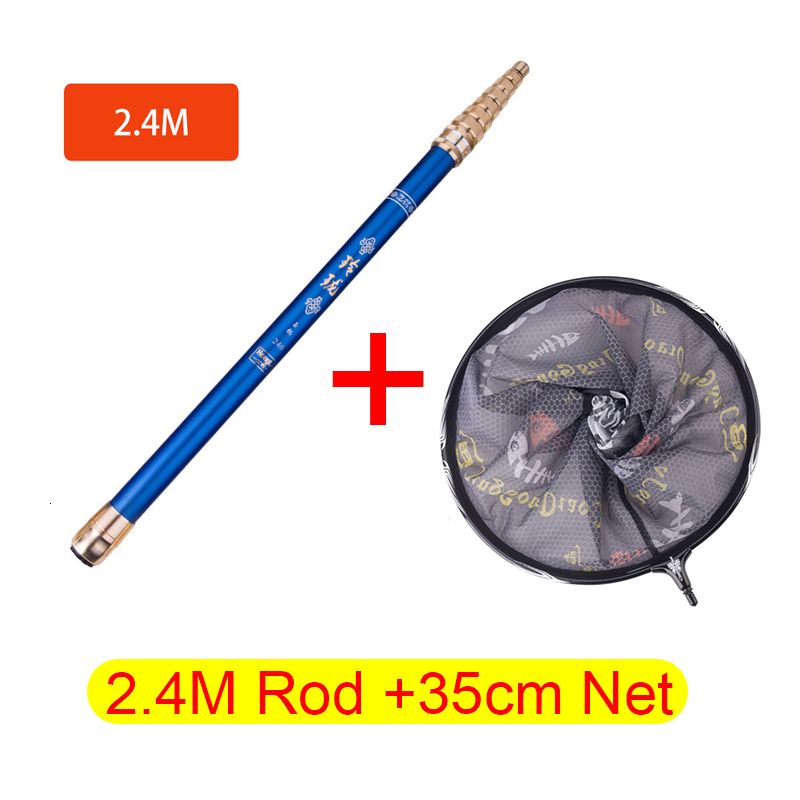 2.4m Rod 35cm Net