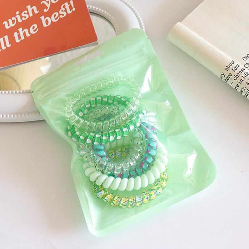 Lot de 10 attaches à cheveux en spirale, attaches à cheveux