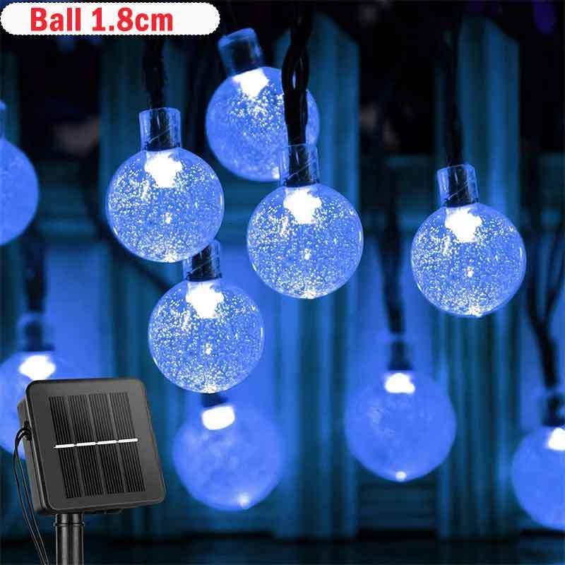 Bal 1,8 cm blauw-9.5m 50leds