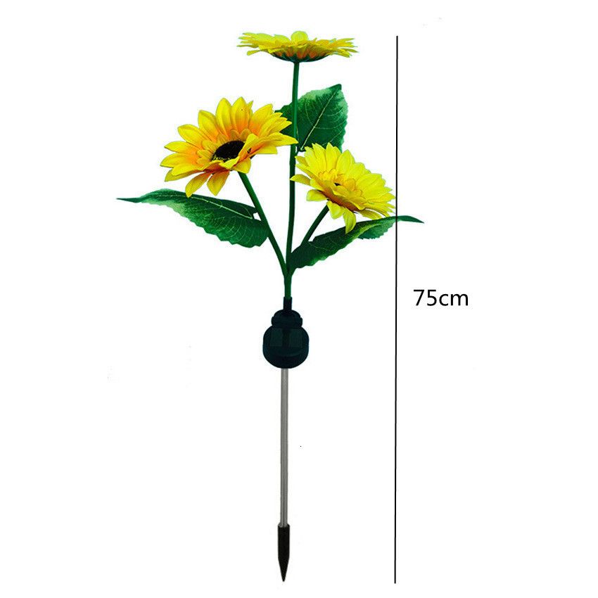 3 huvuden Sunflower-1PCS