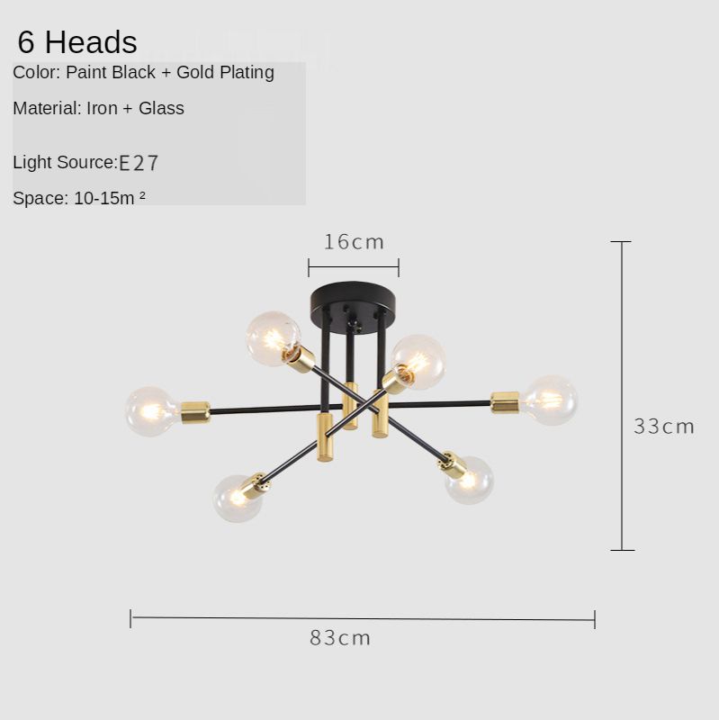 6 teste bianche senza lampadina