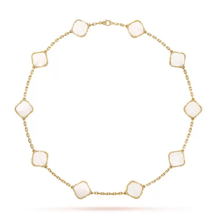 roségouden parelmoer ketting