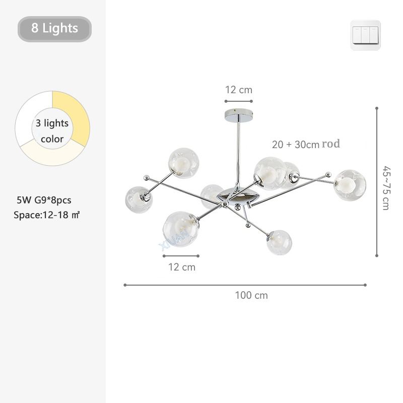 8 Lichten 3 Kleurtemperatuur