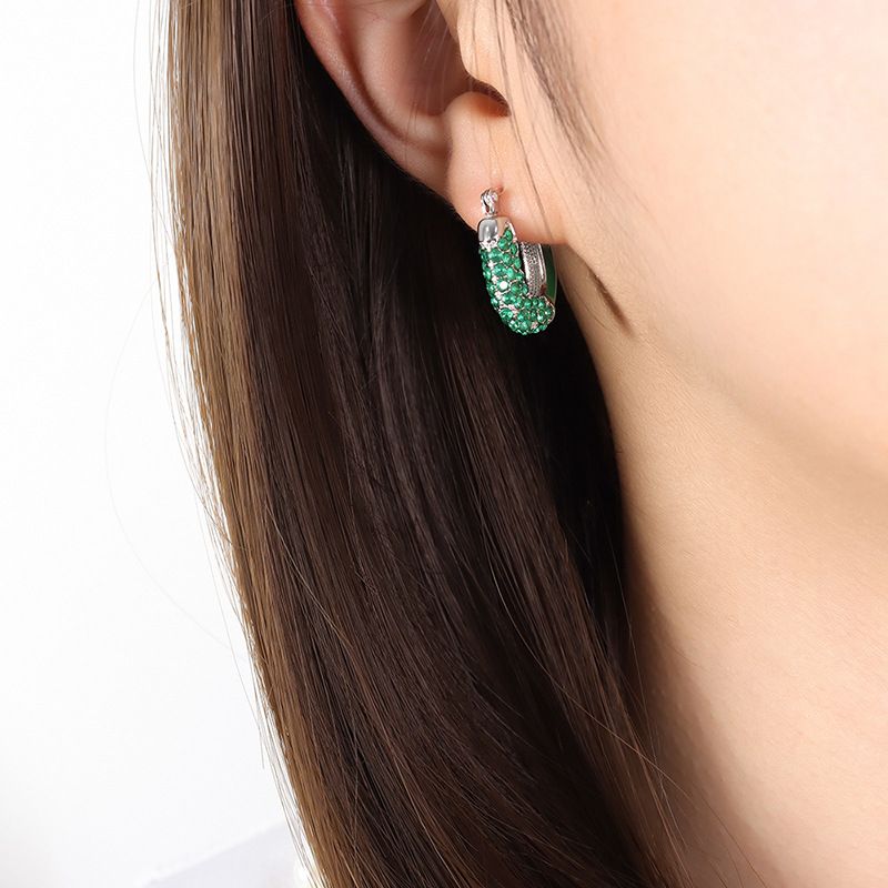 Zircone verde argento