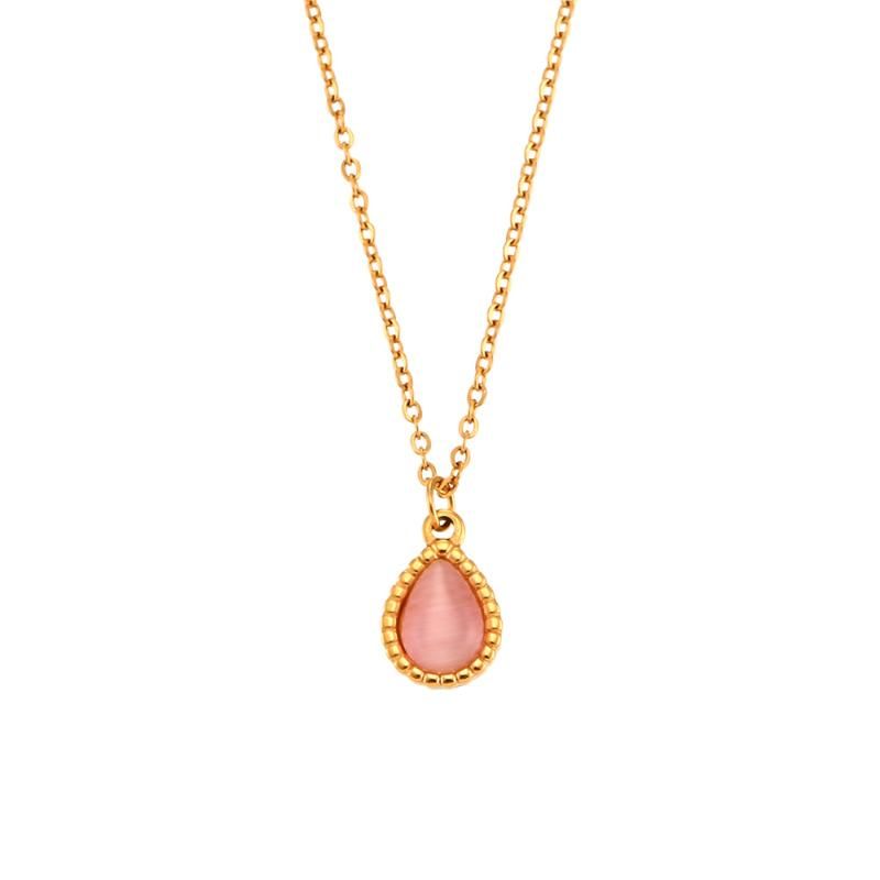 Necklace-pink 45cm