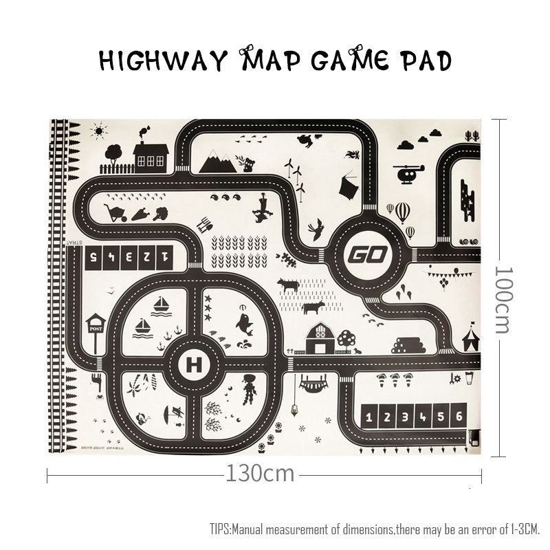 road map 130x100cm