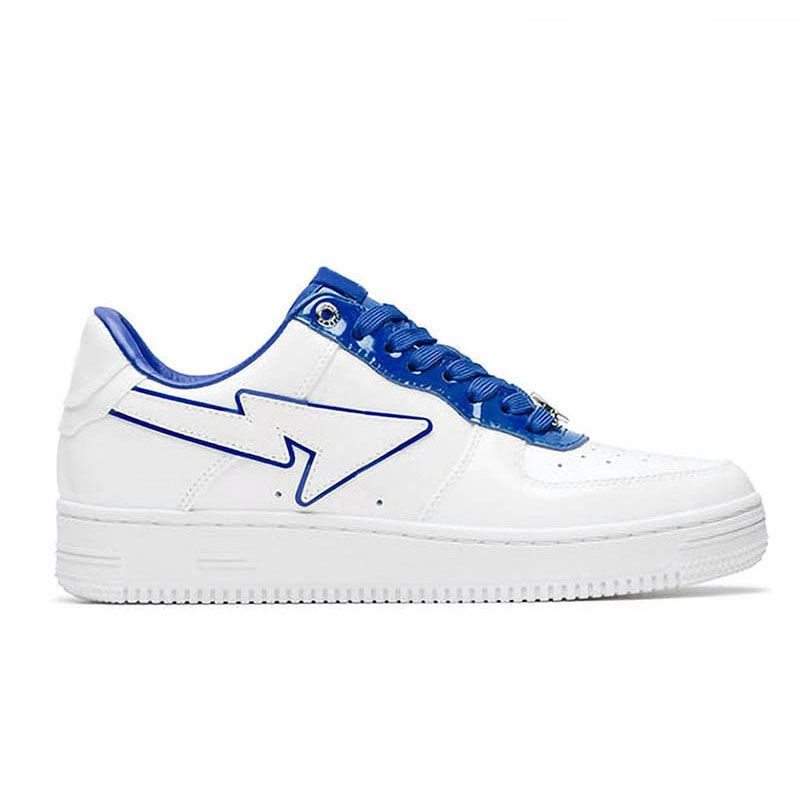 Patent leather white blue 3645