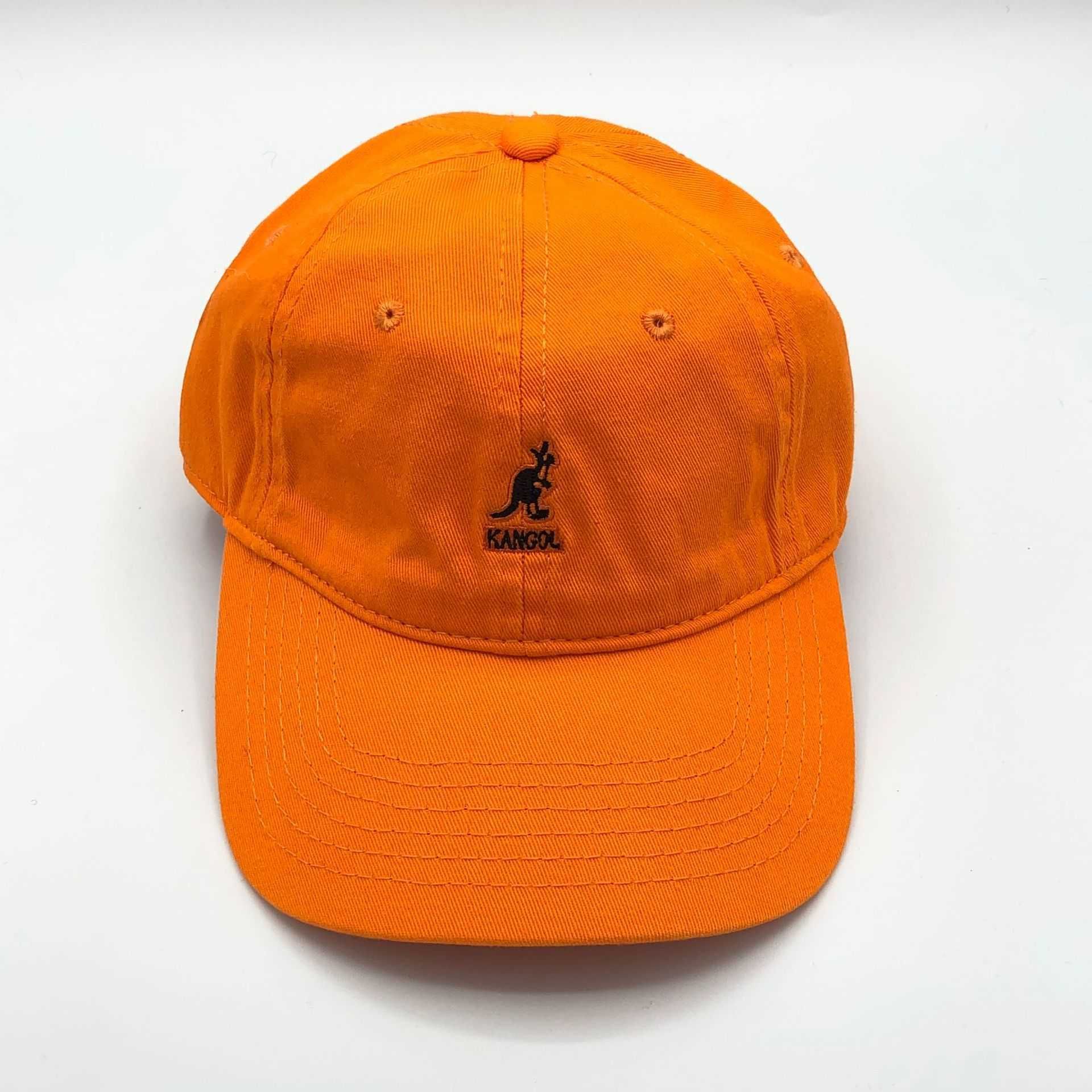 kangaroo orange baseball cap