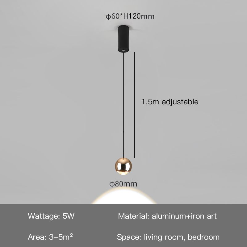 Oro-8cm Luce Calda