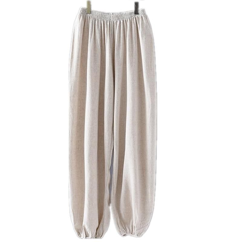 Beige broek één maat