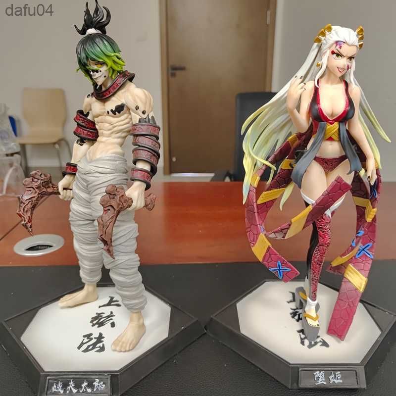30cm Anime Demon Slayer Action Figure Kokushibo Tsugikuni Yoriichi  Kokushibo with Light Figurine PVC Collection Toy Model Gift