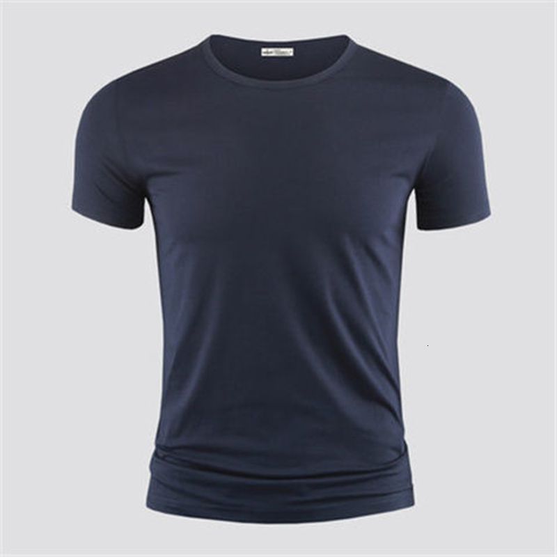 Marineblau O-Neck