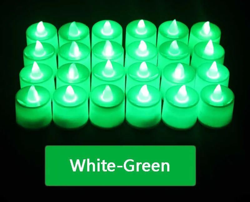 White shell-green light