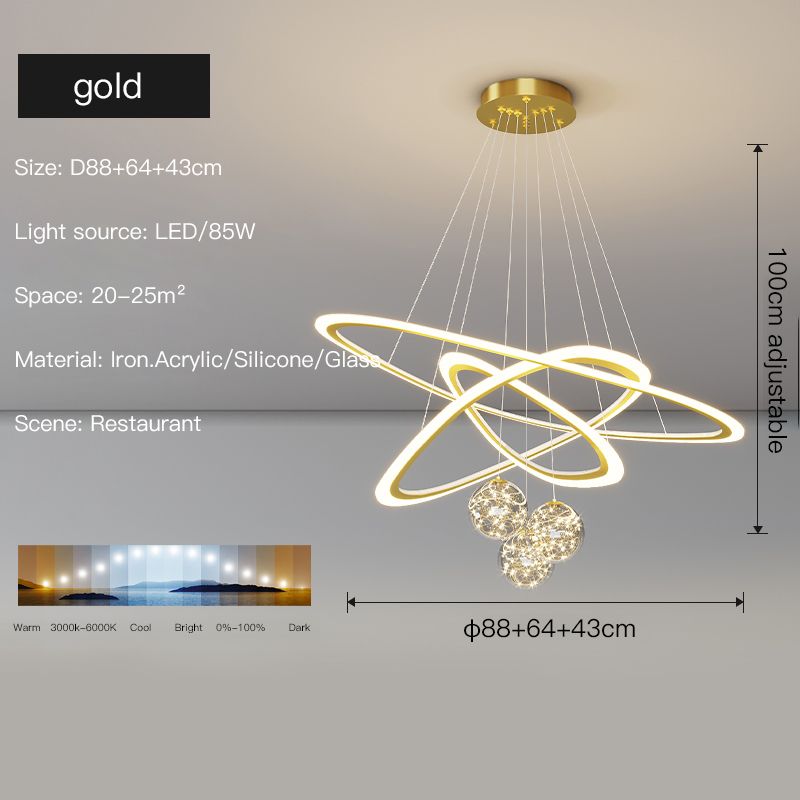 Guld - 88 cm ljus justering