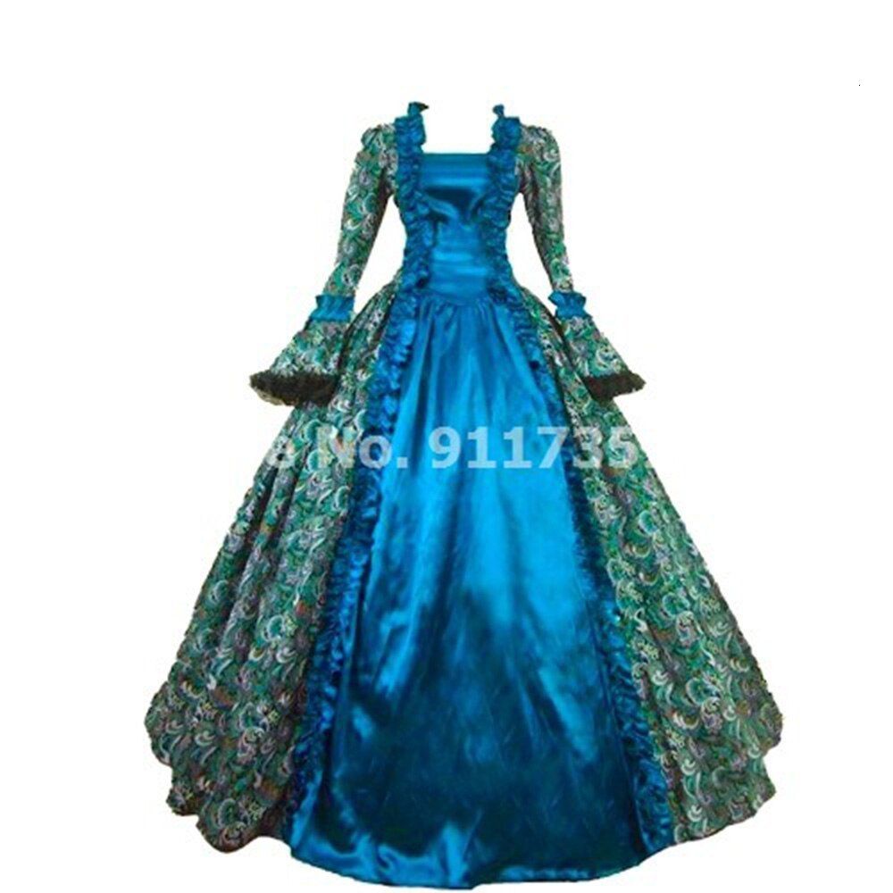 blue brocade