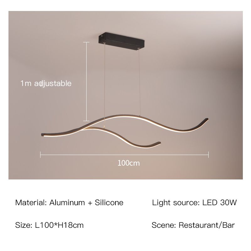 2208-Noir-100cm AC85-265V blanc