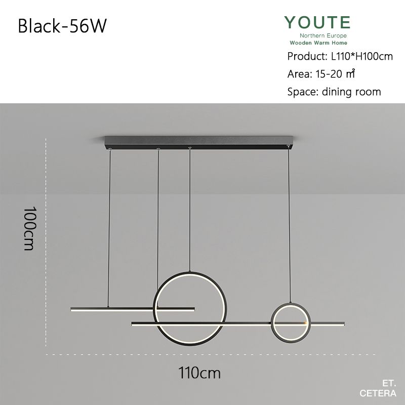 블랙 -110cm 따뜻한 라이트 -3000K