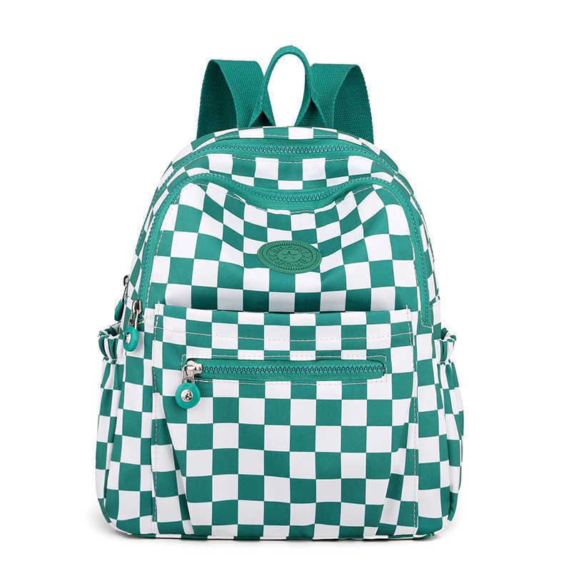 groene plaid tas