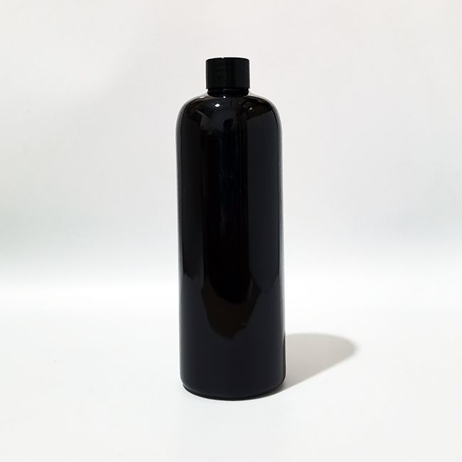 500 ml czarna butelka czarny plastik