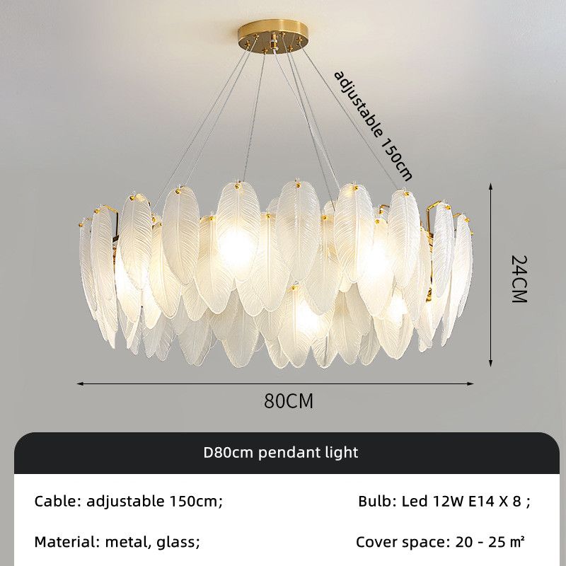 D80cm 8 lumière blanche lumière 6500k