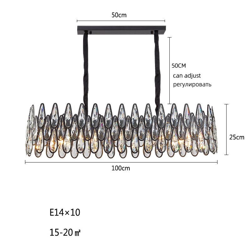 Svart L100 cm