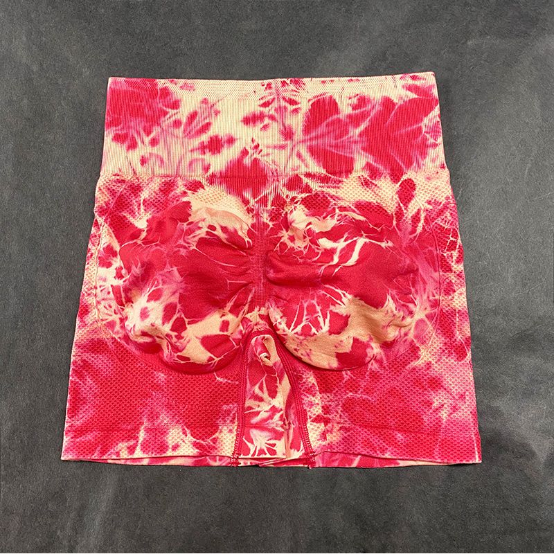 tie-dyed rose red