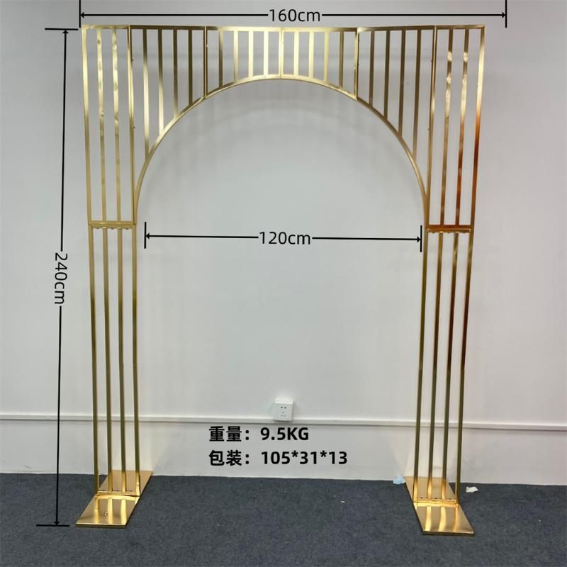 Arco placcato oro H2.4xL1.6m