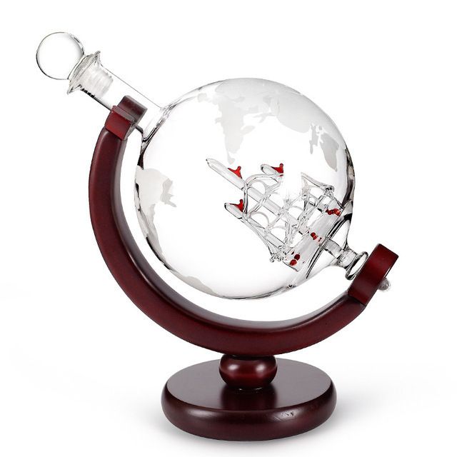 Bouteille de vin globe