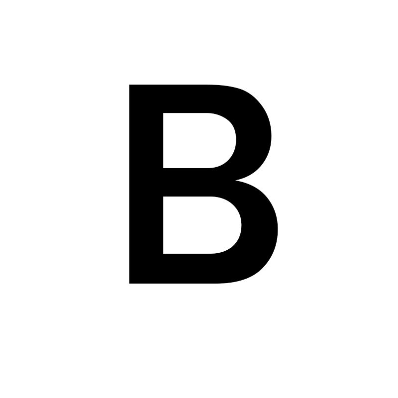 B