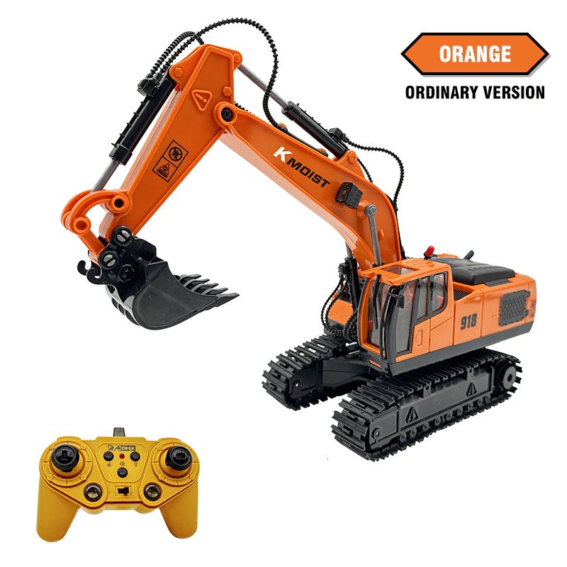 Excavatrice orange