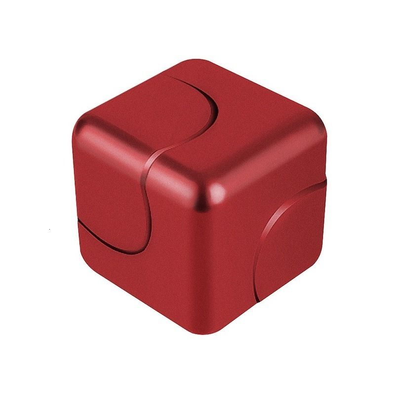 Cubo di metallo rosso
