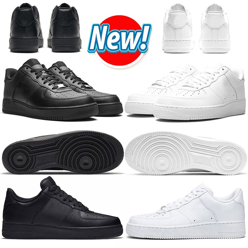 One Designer Shoes 1 Low 07 Men Women Casual Classic Triple White