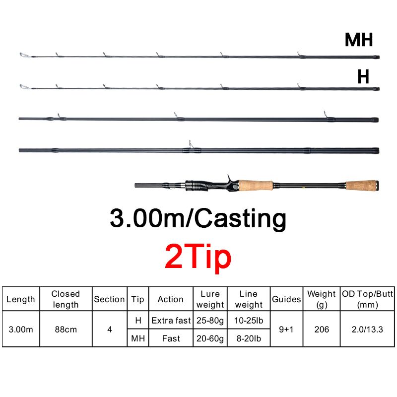 Casting 3.00m 2tips