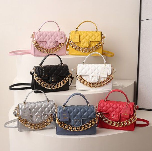 Designer Shoulder Bag Classic Plaid Handbag Gold Chain Pu Leather Double  Letter Solid Color Buckle Square Stripe Lady Messenger Bag 7 Colours From  Xinxiangshicheng668, $9.97