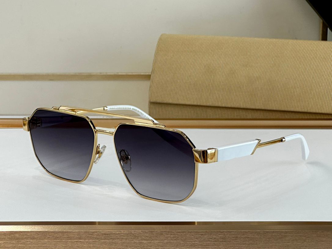 gold frame Gradient grey lens