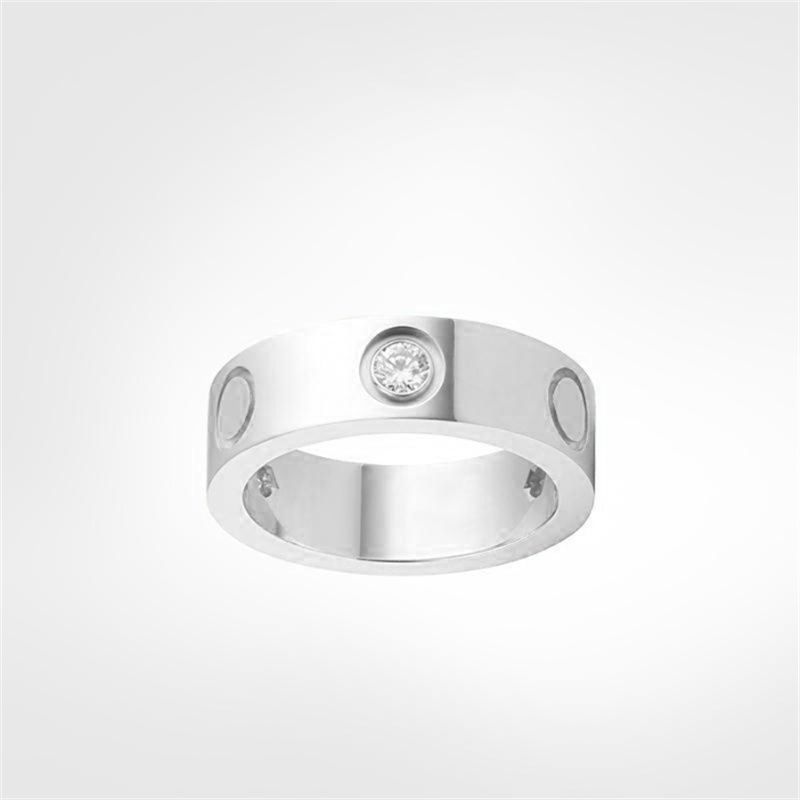 Large argent avec diamant cz