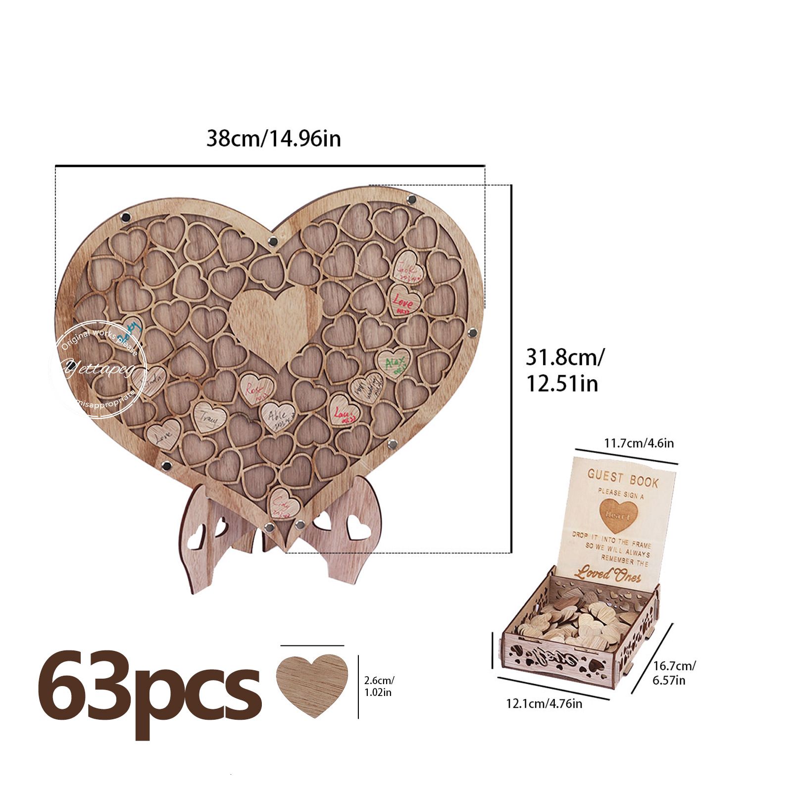 63pcs Heart Set-As Shows