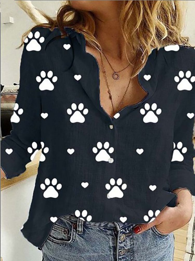 CAT PAW PRINT BLACK