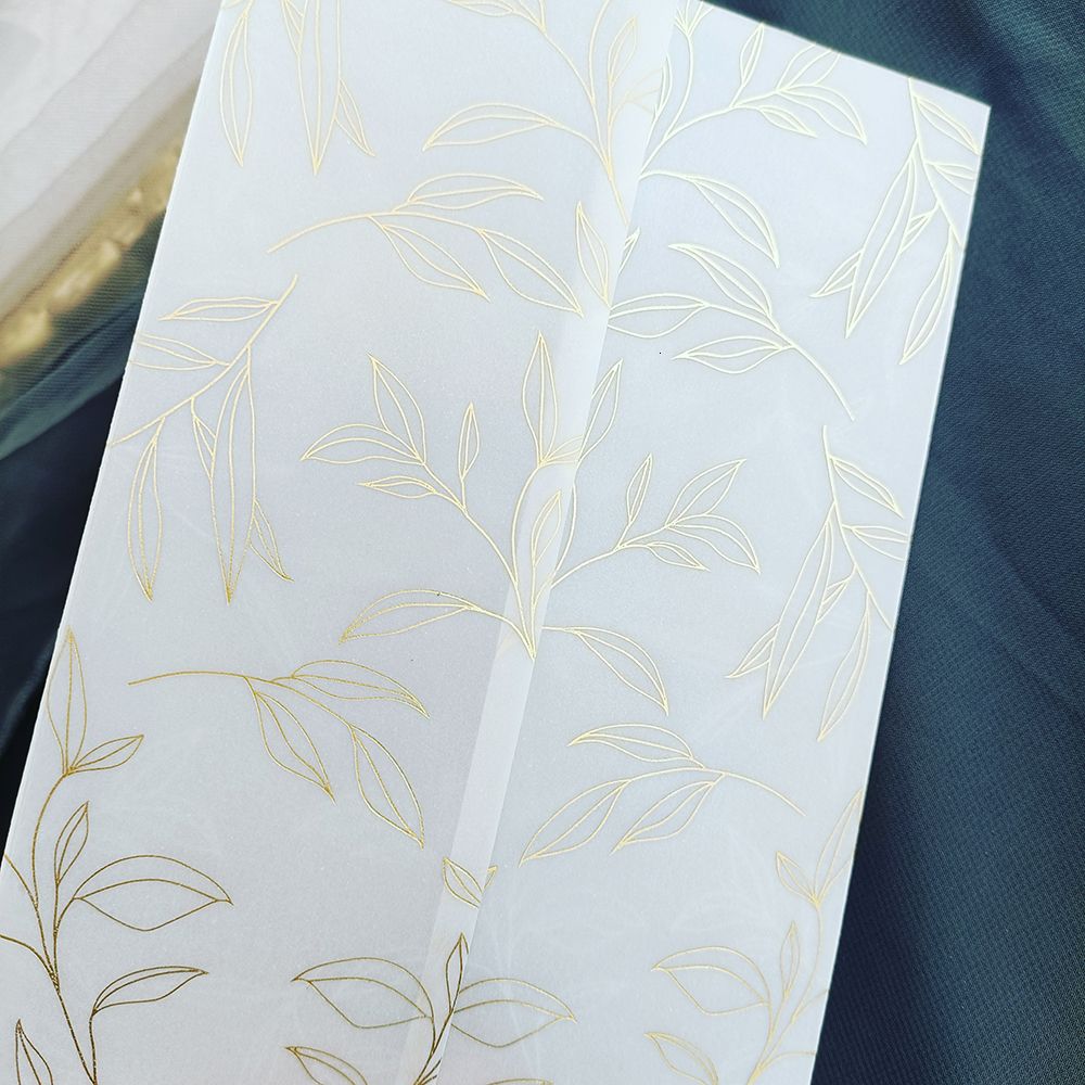 Gold Leaves-Just Vellum Wrap